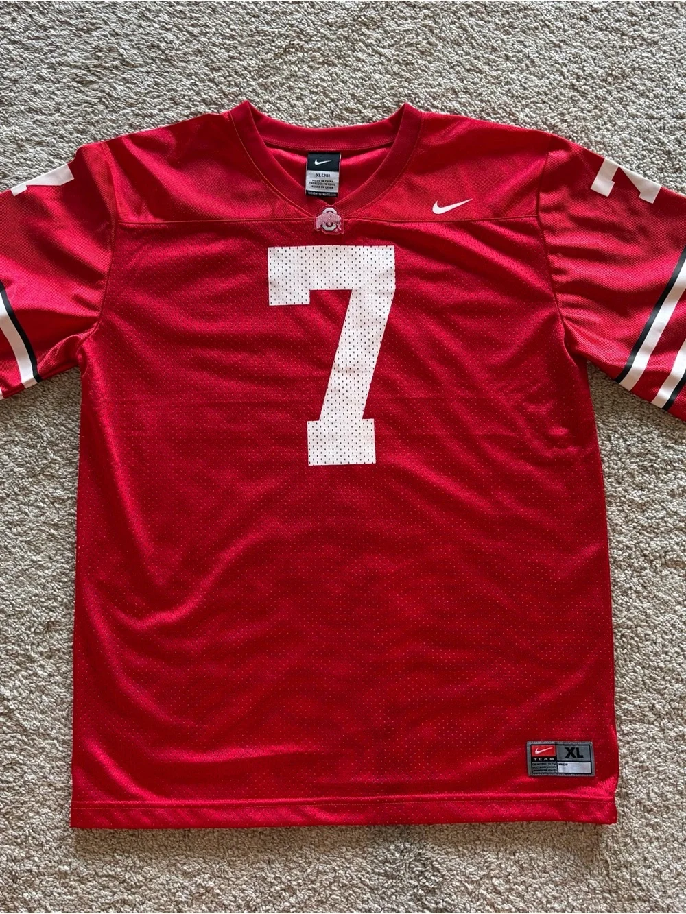 Nike Boy’s Ohio State Jersey with White #7